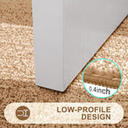 Kitinjoy Indoor Outdoor Door Mat, 30x17 Non-Slip Absorbent Dirt Trapper, Low-Profile Washable Inside Entrance Front Floor Mat, Sturdy Soft Entry Doormats for Entryway, Camel