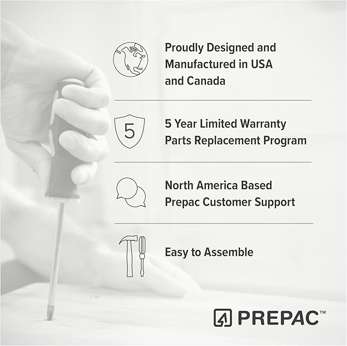 Prepac Astrid Tall White Dresser: 16.5"D x 19.75"W x 50"H, 6-Drawer Chest for Bedroom by Prepac - Perfect Chest of Drawers for Ample Storage