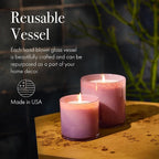 LAFCO New York Signature Candle, Midnight Cactus - 15.5 oz - 90-Hour Burn Time - Reusable, Hand Blown Glass Vessel - Made in The USA