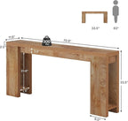 Tribesigns 70.9-Inch Long Console Table, Farmhouse Wooden Entryway Sofa Table Behind Couch, Narrow Entry Console for Living Room, Hallway, Entrance, Foyer