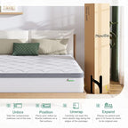 Novilla Queen Size Mattress, 10 Inch Queen Hybrid Mattress in a Box, Pocket Innerspring Mattresses for Motion Isolation, Pressure Relief, Sopportive & Firm Feel