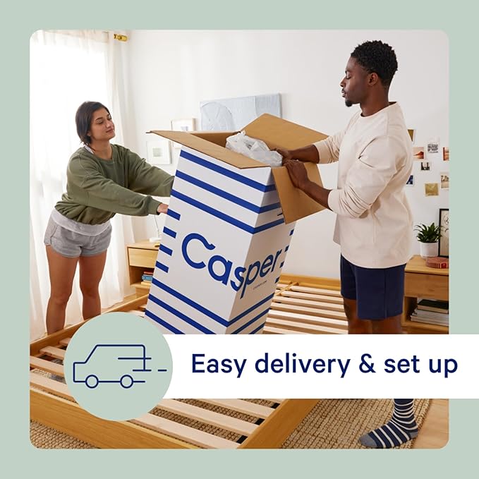 Casper Sleep Original Hybrid Full Mattress – Medium Feel with Zoned Support – Motion Isolation – Breathable, Cooling Memory Foam – 100-Night Trial – CertiPUR-US
