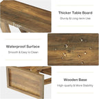 Tribesigns End Table for Living Room with Cross Fishtail Support Set of 2, Side Table and Farmhouse Accent Furniture for Small Spaces (2)