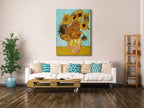 Wieco Art Large Canvas Wall Art Sunflower by Vincent Van Gogh Oil Paintings Reproduction Abstract Wall Decorations for Living Room Home Office Decorations