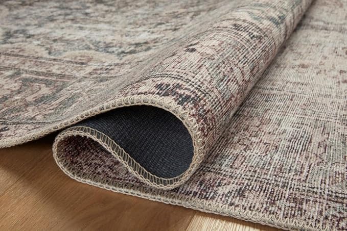 Loloi Amber Lewis Georgie Collection GER-08 Lagoon/Beige 2'-6" x 7'-6", .19" Pile Height, Runner Rug