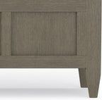 SIMPLIHOME Brooklyn Entryway Storage Bench - 48 inch Wide Solid Wood Storage Seat in Farmhouse Grey, Contemporary Bench for Entryway or Living Room with Lift-Up Lid and Slatted Backrest