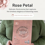Grab Green Stoneworks Natural Laundry Detergent Powder Pods, Rose Petal, 50 loads