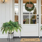 VEVOR Artificial Ferns, Natural Spread Diameter 41 Inch, Large Hanging Fake Boston Ferns, Sunlight Resistant Fake Plant Wall Decor with 80 Branches and Flowerpot, Faux Fern for Home Office Outdoor