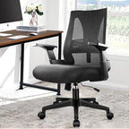 CLATINA 500lbs Big and Tall Office Chair Heavy Duty Mesh Ergonomic Computer Chairs with Adjustable Lumbar Support and Wide Comfy Seat for Home Office Conference Heavy People, Black(2 Pack)