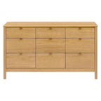 Babyletto Bondi 9-Drawer Baby Dresser for Nursery - GREENGUARD Gold Certified - Wooden Chest of Drawers for Kids, Boys & Girls - Assembled Sustainable Wood Kids Dresser for Bedroom - Honey