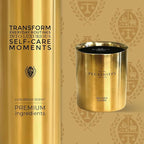 Pecksniffs Golden Ochre Scented Candle - Luxurious Honey & Amber Aroma, 180g/6.34 oz - Perfect for Relaxation & Elegant Atmospheres