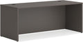 HON MOD Executive Desk 72-Inch Large Computer Desk Shell, Thick Wooden Laminate, Modern Table with Cord Management, 72" W x 30" D x 29" H, Slate Teak