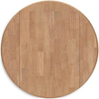 Signature Design by Ashley Gesthaven Farmhouse Dining Drop Leaf Table with 4 Legs, Light Brown & White