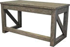 Martin Furniture Avondale Writing Desk Writing Table Wood Office Desk Gray (IMAE384G)