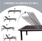 Twin XL Adjustable Bed Base Frame with Wireless Remote + 12 Inch Twin XL Gel Memory Foam Mattress Bed in a Box, Head and Foot Incline, Zero Gravity, Fiberglass Free,80" × 38"