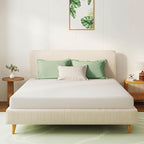 Queen Mattress 6 Inch Green Tea Memory Foam Mattress for Cool Sleep & Pressure Relief, Medium Firm Feel,Fiberglass Free, Bed in a Box, Removable Washable Cover, CertiPUR-US Certified