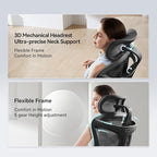 SIHOO Doro C300 Pro Ergonomic Office Chair with Footrest, Ultra-Soft 6D Armrests, Dynamic Lumbar Support, Seat Depth Adjustment and Adjustable Backrest, Big and Tall Desk Chair for Home Office (Black)