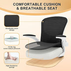 Synorla Office Chair, Ergonomic Desk Chairs 330LBS Capacity High Back Mesh Computer Chair with Flip-up Armrests, Comfy Work Chair with Adjustable Lumbar Support