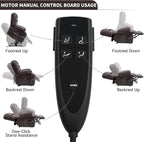 Recliner Chairs for Adults, Power Lift Chair for Elderly, Oversized Bedroom Chair with Massage&Heat, Leather Nursery Glider Chair for Living Room, Sofa Chair Home Theater Seating with Lumbar Support