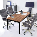 55 Inch Desk - Sturdy Metal Frame Computer Desk, Spacious Office Desk & Writing Desk with Easy Assembly, Durable Workstation for Home Office