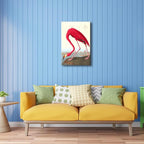 Wieco Art Canvas Print Wall Art American flamingo by John James Audubon The Birds of America Reproductions Art Print Picture Artwork for Living Room Bedroom Home Kitchen Decorations