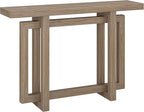 Henn&Hart 44'' Wooden Rectangular Console Table Entryway Table, Sofa Table for Entryway, Living Room, Couch, Hallway, or Office, Antiqued Gray Oak