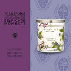 Pecksniff’s 1 Wick Candle – Sweet Pea & Lark Spur, 184 g / 6.49 oz – Long Lasting Burn, Elegant Home Decor & Relaxing Ambiance
