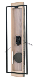 Howard Miller Harwood III Wall Clock, Gray Finish Analog Display Battery-Powered Quartz Movement, Black Pendulum Bob Battery Powered Wall Mount Best for Home Decor, Office & Dinning Room