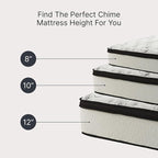 Signature Design by Ashley Chime Hybrid King 12" Mattress with Gel Memory Foam, Medium Firm, Pressure Relief, Fiberglass Free Mattress in a Box