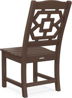 Martha Stewart by POLYWOOD® Chinoiserie Dining Side Chair in Mahogany