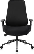 HYLONE Ergonomic Office Chair, Tall Back Chair 5" Thickened Seat Desk Chair with Adjustable Armrests, Home Office Computer Chairs for Long Hours Mesh Executive Chair(Black)