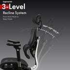 FLEXISPOT ErgoX Max Ergonomic Office Chair Black - Aluminum Alloy Frame & Base, 661 lb Capacity, 5D Armrests, 4D Adaptive Lumbar & 4D Headrest
