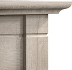 Bush Home End Table with Drawer, Nightstand with Storage, Living Room and Bedroom Furniture, Key West Collection, Washed Gray