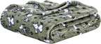 Berkshire Blanket Peanuts® VelvetLoft® Cute Character Snoopy Plush Blanket,Loden Green,King 90 in x 108 in (Official Peanuts® Product)