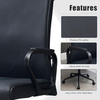 Okeysen Office Desk Chair, Ergonomic Leather Modern Conference Room Chairs, Executive Height Adjustable Swivel Rolling Chair for Home Office.