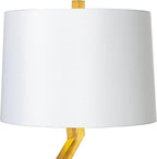 Possini Euro Design Zeus 29 1/2" Tall Modern Glam End Table Lamp Sculptural Gold Leaf Finish Living Room Bedroom Bedside Nightstand House Office Home Reading Kitchen Entryway Console Family Dining