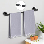 Black Bathroom Accessories Set, 7 Pieces Black Towel Bar Bathroom Hardware Set, 31.5 Inch Towel Racks for Bathroom, SUS304 Stainless Steel Bathroom Towel Holder Toilet Paper Holder Wall Mounted