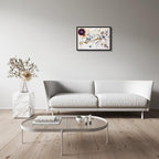 Wieco Art Framed Canvas Wall Art Wassily Kandinsky Composition VIII Picture Print of Abstract Famous Paintings Canvas Prints for Living Room Home Decor Wall Decorations