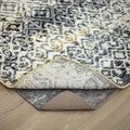 Mohawk Home 2' x 6' Non Slip Grip Rug Pad 3/8" Thick Dual Surface Felt Cushion + Rubber Gripper - Safe for All Floors