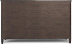 SIMPLIHOME Connaught Buffet - 60 inch Wide Solid Wood 3-Door Sideboard Buffet in Chestnut Brown, Traditional Storage Cabinet for Dining Room or Kitchen with Adjustable Shelves and Classic Molding