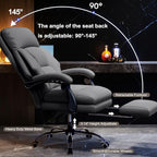 Office Chair with Leg Rest Executive Desk Chairs with Wheels High Back Computer Gaming Chairs Adjustable Reclining Ergonomic Work Chair for Home Office