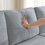 Waxberry Sectional Sofa Couch, Pull Out Couch Sleeper Sofa Bed with Storage for Living Room, Reversible Chaise, Side Pockets & Dual USB/Type-C Ports, Gray