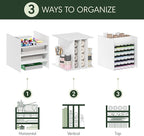 Furinno Cubicle Cube Insert, 3-Shelf Cube Organizer, Fits into Extra Thick Cubes, for Organizers and Storage, Dark Oak (Does not fit IKEA Kallax Shelving)