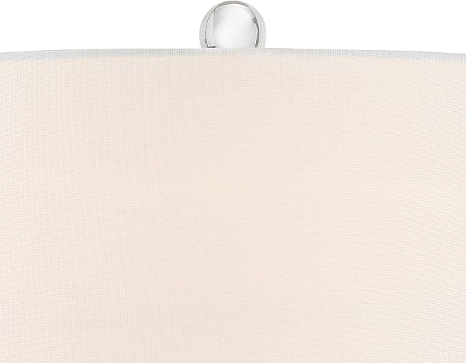 Possini Euro Design Taylor 29" Tall Teardrop Modern Coastal End Table Lamp Blue Art Glass Single Fabric White Shade Living Room Bedroom Bedside Nightstand House Office Home Kitchen Entryway Console