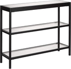 Henn&Hart 36" Wide Rectangular Console Table in Blackened Bronze, Entryway Table, Accent Table for Living Room, Hallway