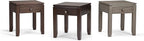 SIMPLIHOME Cosmopolitan SOLID WOOD 18 inch Wide Square Contemporary End Side Table in Mahogany Brown for the Living Room and Bedroom