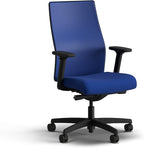 HON Ignition 2.0 Mid Back Task Chair, Spectrum Mesh, Advanced Synchro-Tilt Control, Office Chair with Lumbar Support, Height and Width Adjustable Arms, Black Frame, Cobalt