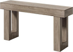 LITTLE TREE 63-Inch Long Console Tables for Entryway, Large Sofa Table Behind Couch, Grey Wooden Entry Foyer Hallway Table, Industrial Console Sofa Tables for Living Room