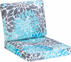 JMGBird Outdoor Chair Cushion Tufted Pillow, Outdoor Seat Cushion Set 19"x19" Outdoor Cushions for Patio Furniture