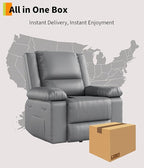 GarveeHome Oversized Wide Power Lift Recliner Chair - Heat and Massage, Adjustable Back and Legs, PU Leather Electric Lift Chair Designed for The Elderly and People with Mobility impaired